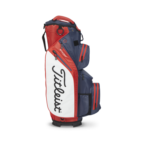 Titleist CART 14 STADRY Vattentät golfbag - Navy/Red/White
