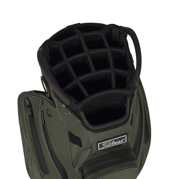 Titleist CART 14 STADRY Vattentät golfbag - Cypress/ Black/ Black