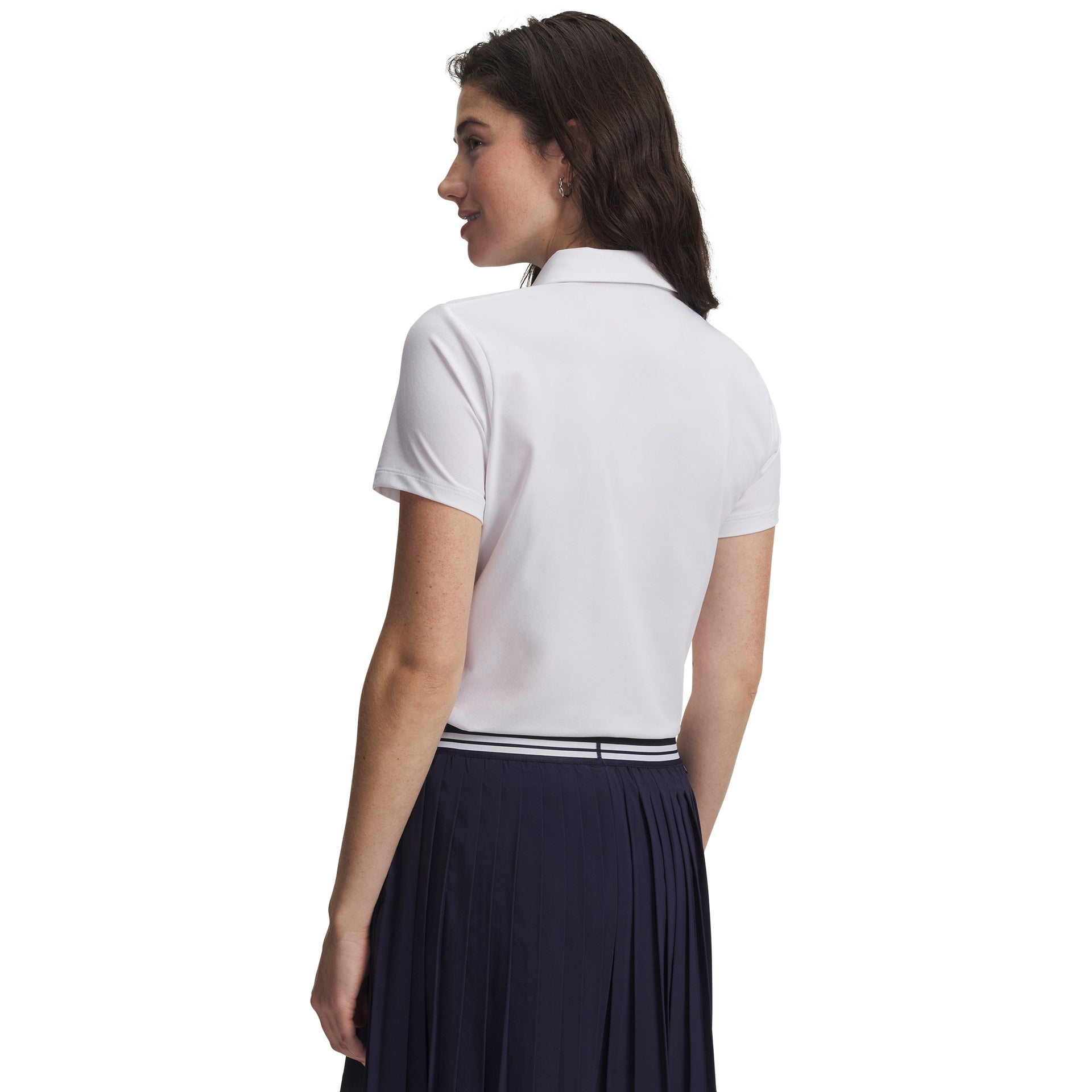 Under Armour Drive SS Polo Golfpiké Dam - White