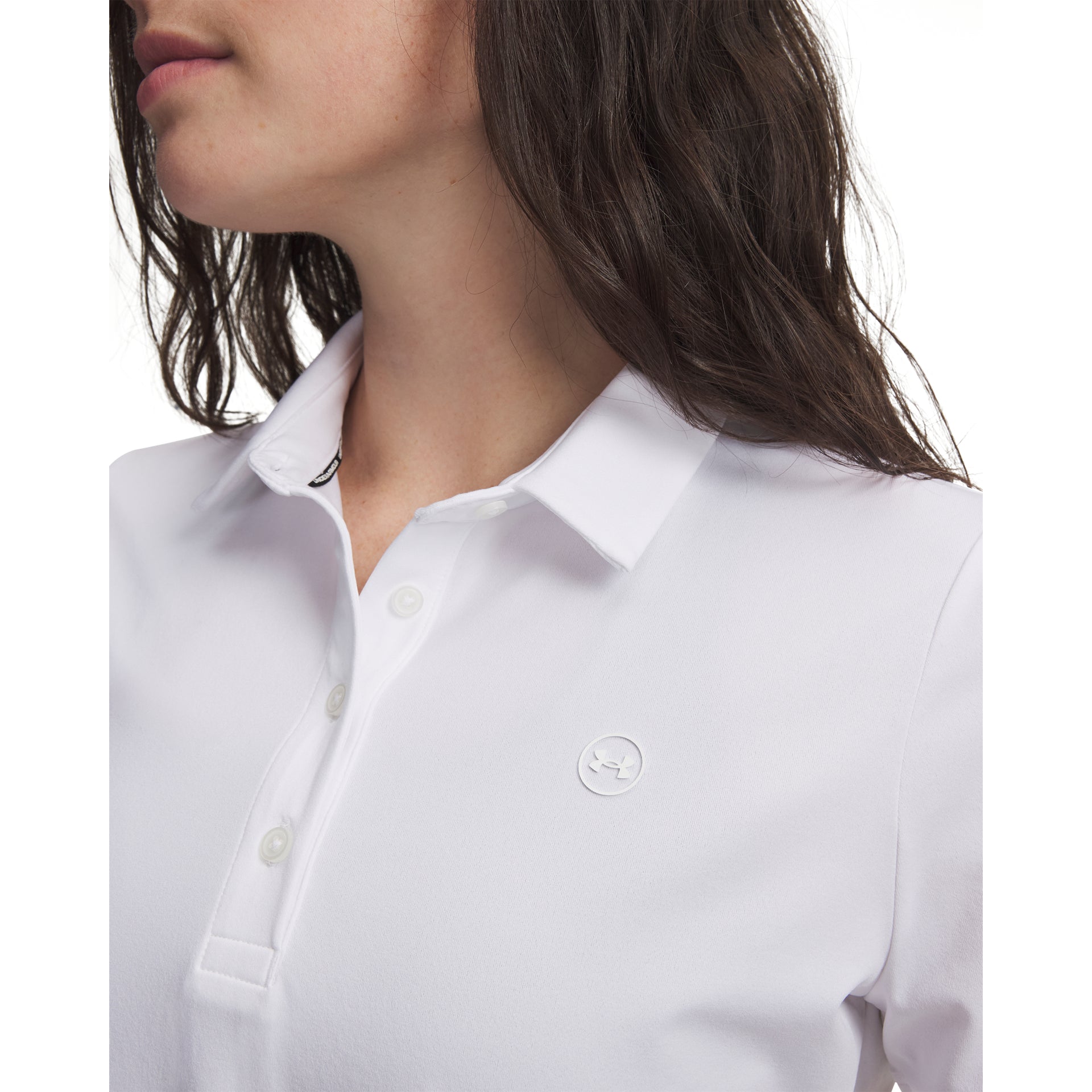Under Armour Drive SS Polo Golfpiké Dam - White