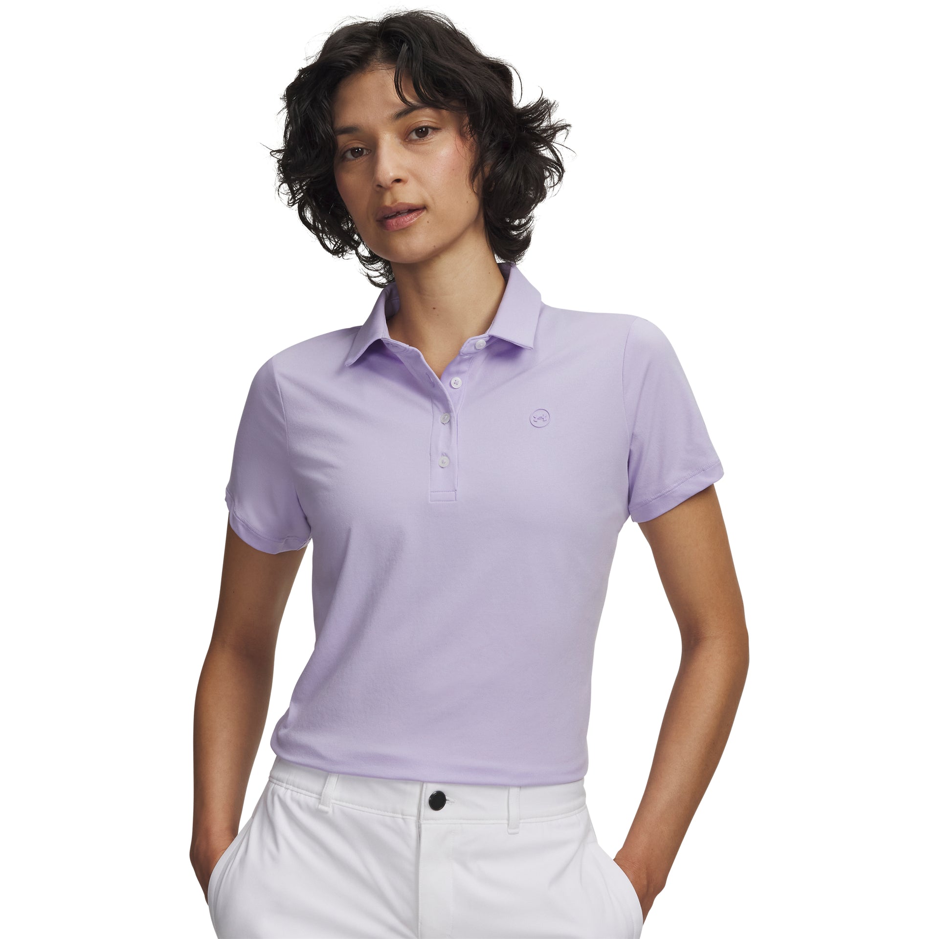 Under Armour Drive SS Polo Golfpiké Dam - Purple | Golfrummet