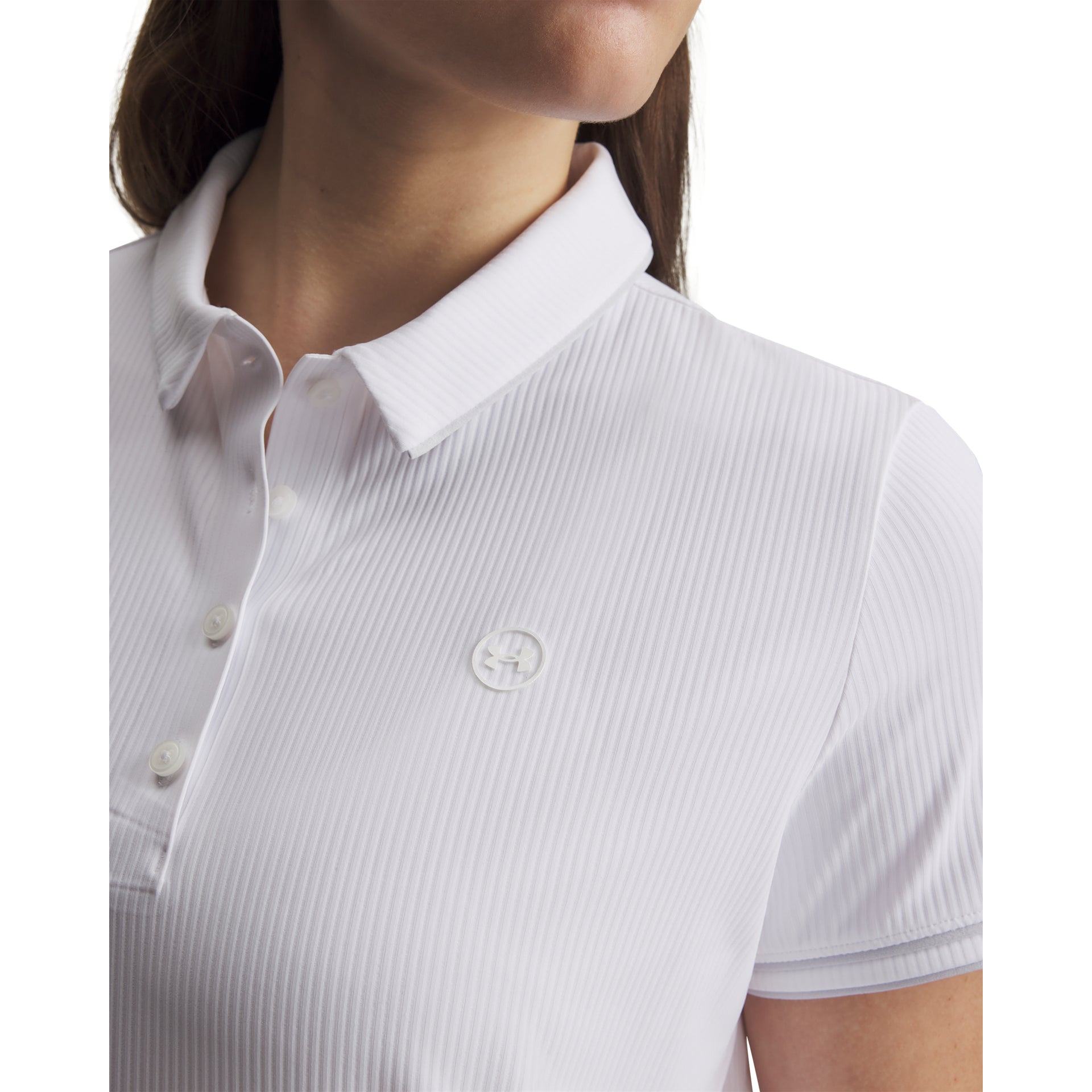 Under Armour Drive Chill SS Polo Golfpiké Dam - White
