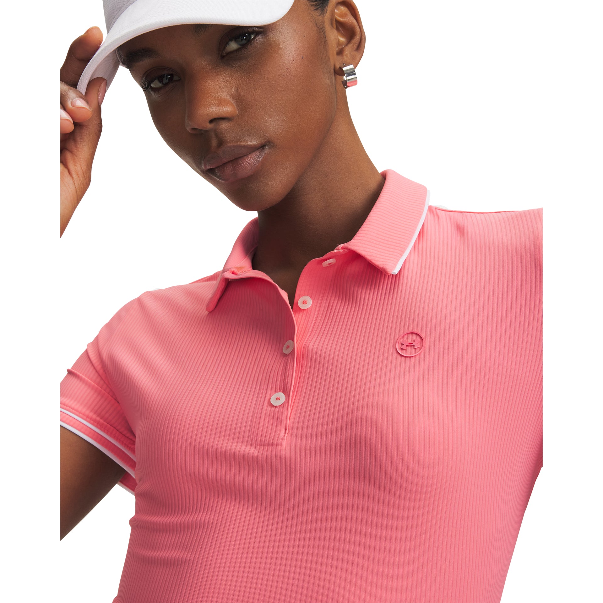 Under Armour Drive Chill SS Polo Golfpiké Dam - Pink