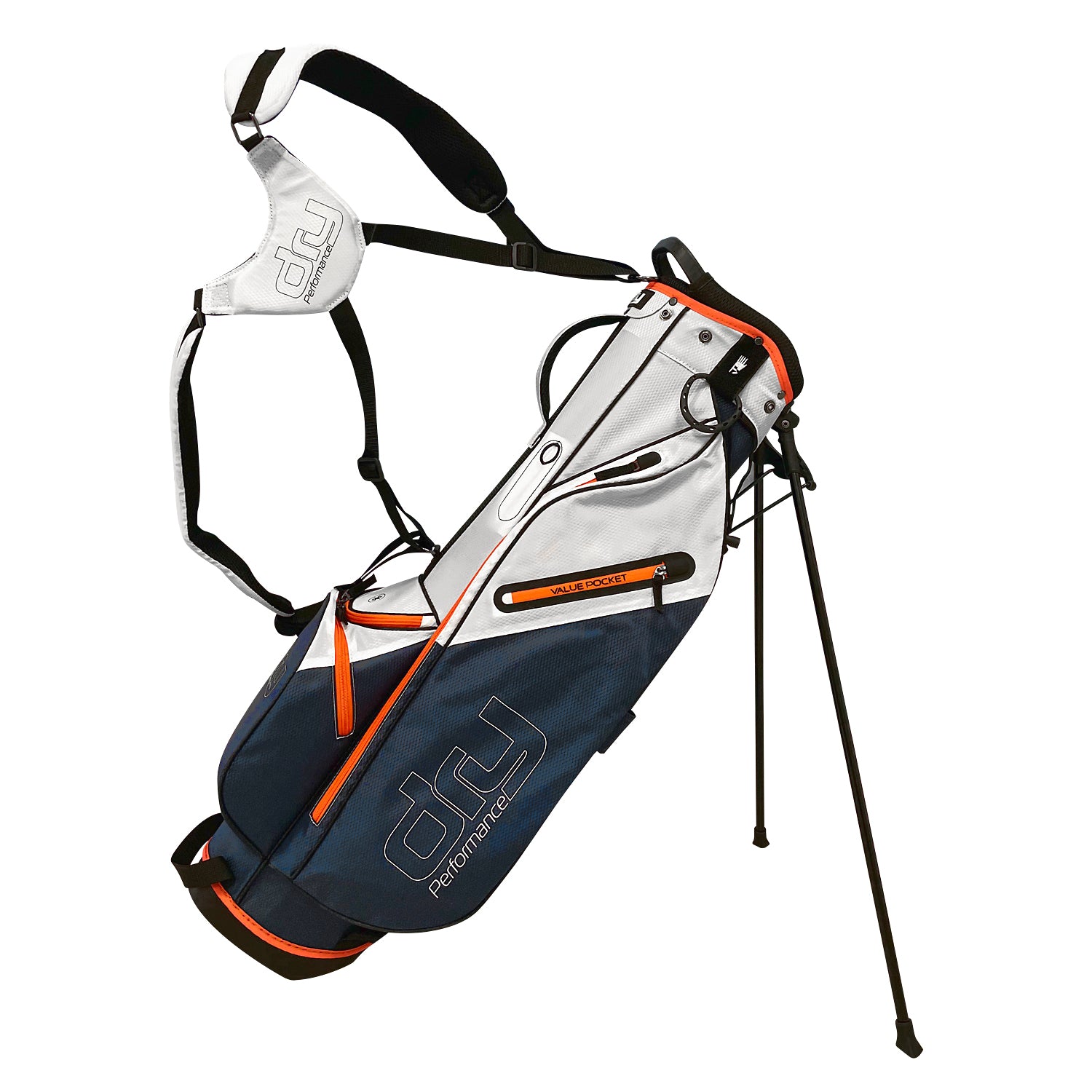 Dry Performance Standbag 7,5" - Navy/White/Orange | Golfrummet