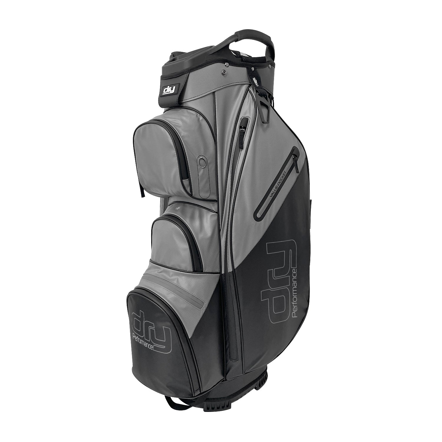 Dry Performance Vattentät Cartbag 9" - Grey/Black | Golfrummet