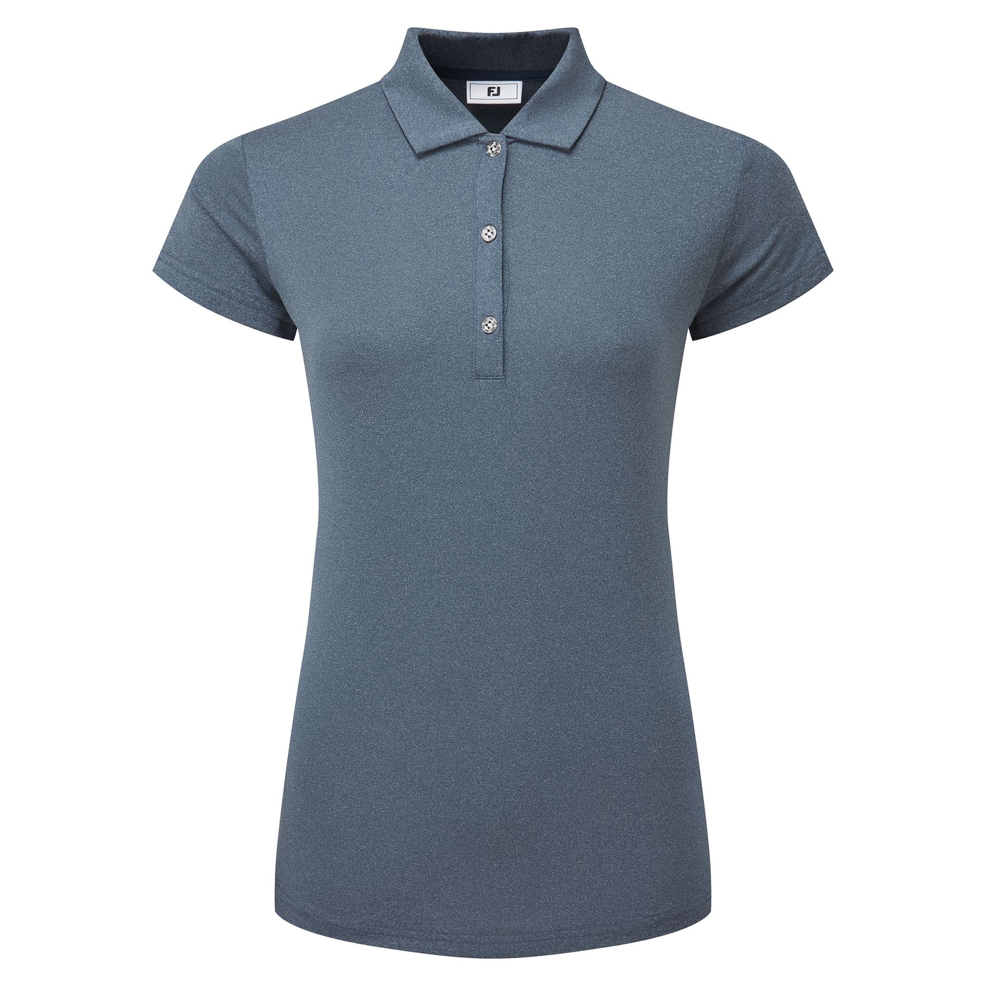 Footjoy Cap Sleeve Lisle - Heather Navy