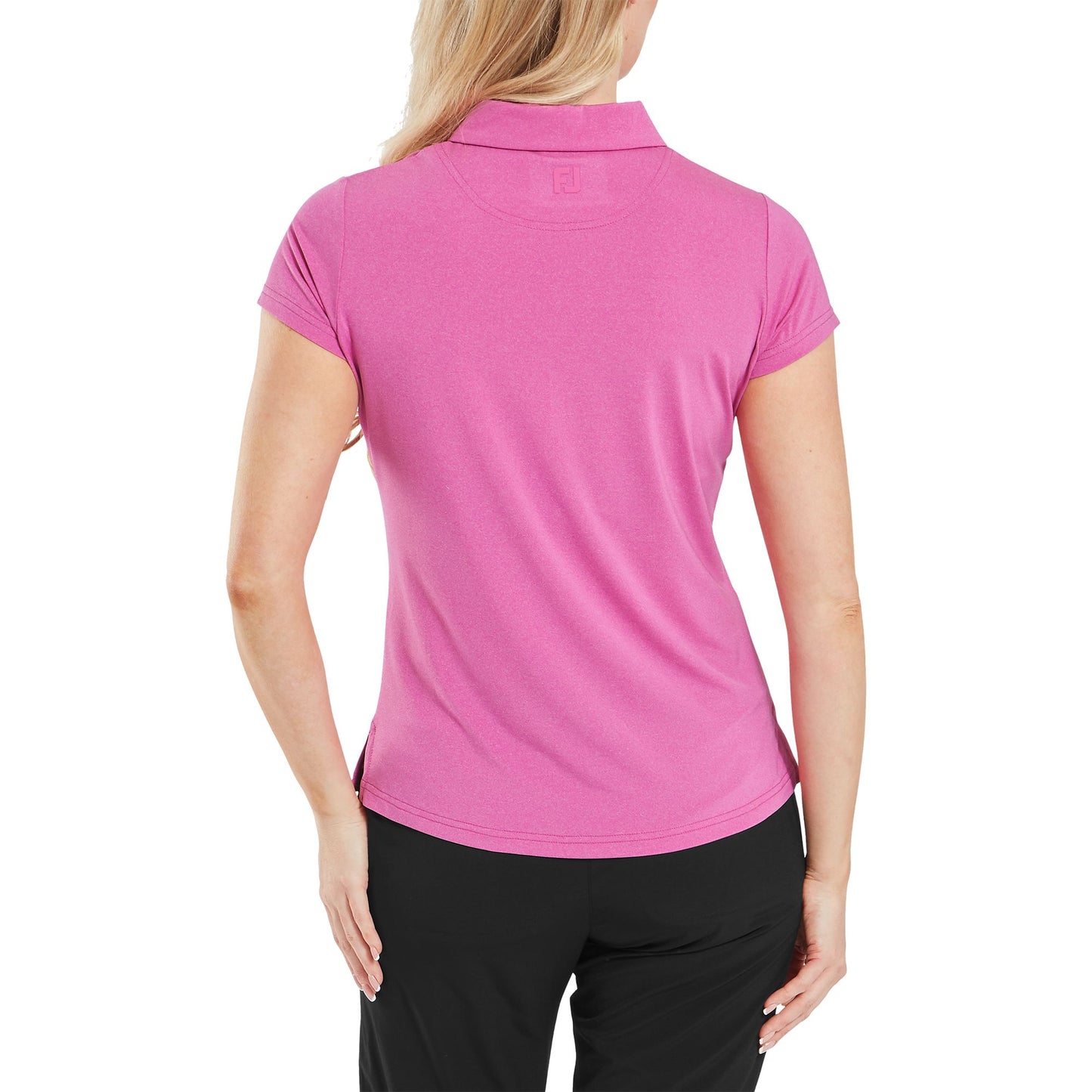 Footjoy Cap Sleeve Lisle - Heather Hot Pink