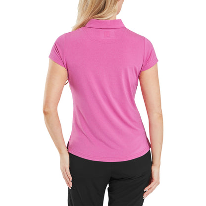Footjoy Cap Sleeve Lisle - Heather Hot Pink