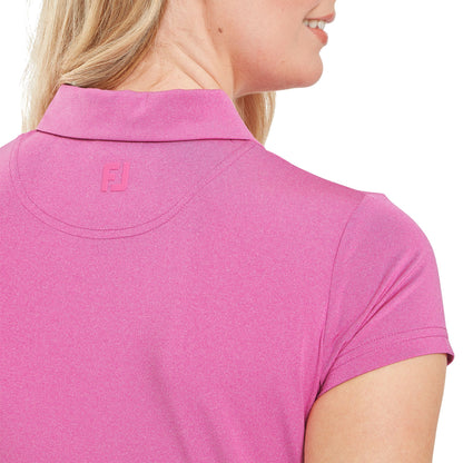 Footjoy Cap Sleeve Lisle - Heather Hot Pink