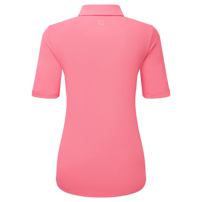 Footjoy puolihihainen rypytetty Lisle-toppi - Pinkki limonadi