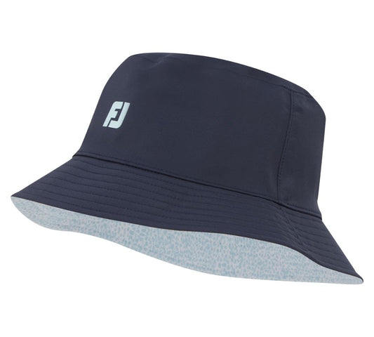 Footjoy Reversible Bucket Hat - Navy & Skyway Animal