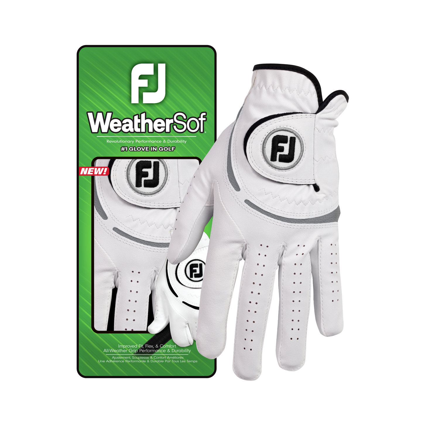 Footjoy WeatherSof - Valkoinen/Harmaa Miehet