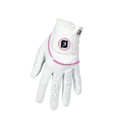 Footjoy WeatherSof - White/Pink Dam