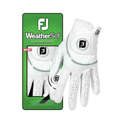 Footjoy WeatherSof - White/Grey Dam