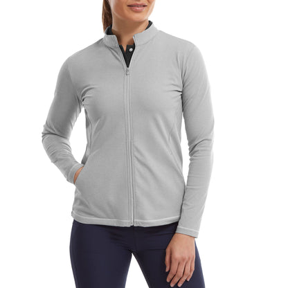 Footjoy Täyspitkä Vetoketjullinen Välikerros - Meleerattu Harmaa