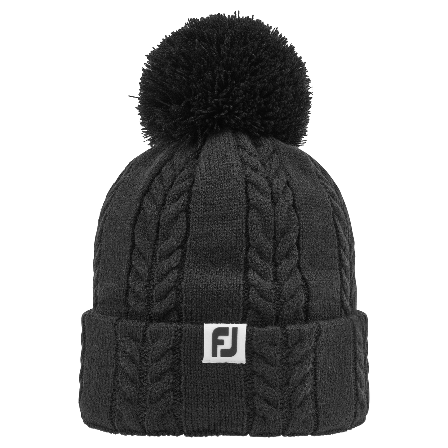 Footjoy WOMEN'S CABLE KNIT BOBBLE - Black