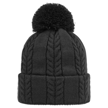 Footjoy WOMEN'S CABLE KNIT BOBBLE - Black