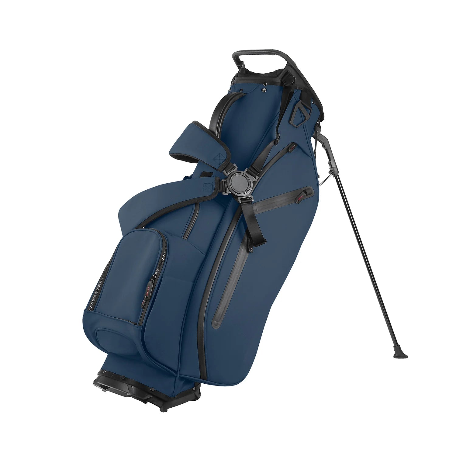 HIO Performance PU Leather Standbag 9" Golfbag - Navy | Golfrummet
