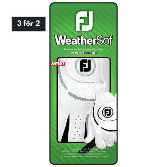 Footjoy WeatherSof - White/Grey Dam