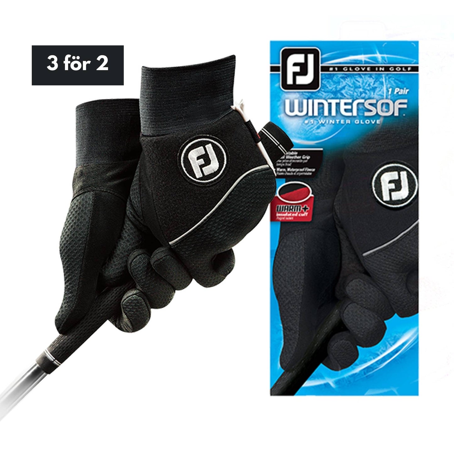 Footjoy WinterSof - Pari - Mustat Miehet